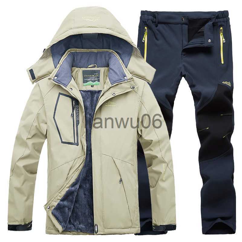 Men's Jackets Ski Suit For Men Windproof Waterproof Warmth Ski Jacket Pants Snow Clothes Winter Skiing Snowboarding Jackets Men Ski Sets L26-image-893974507