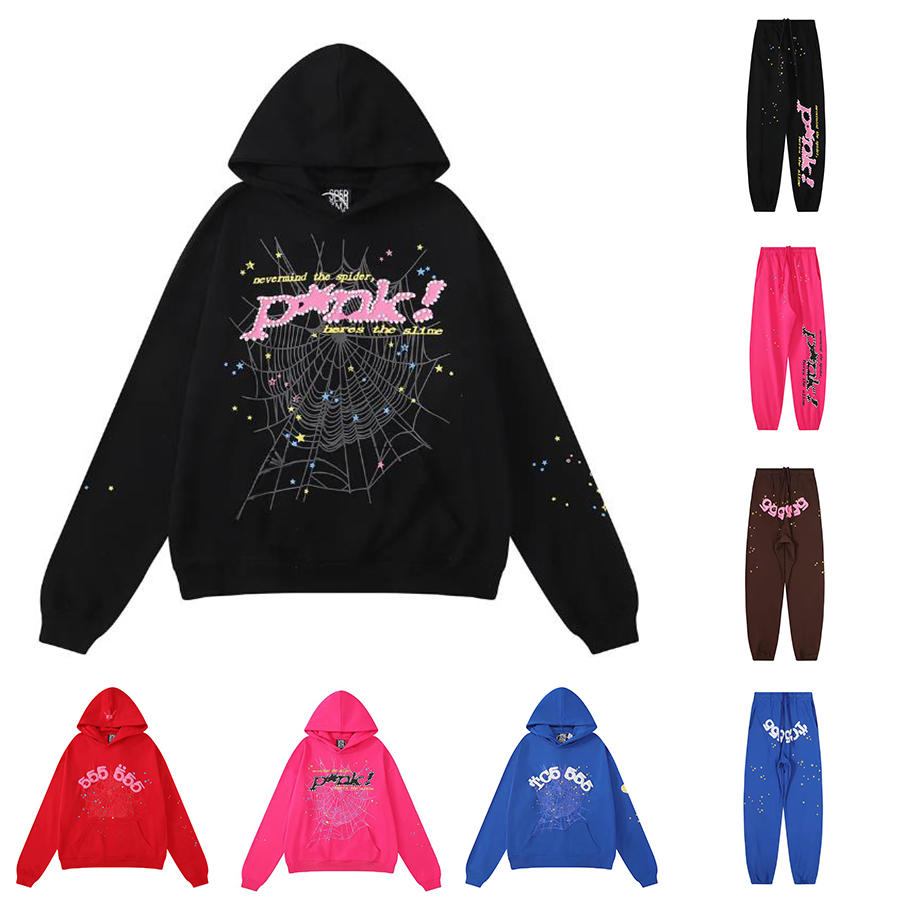 Sweat à capuche Spider rose jeune Thug Sp5der, survêtement 555555 pour hommes et femmes, veste Web, sweat-shirt Spiders 555 Spider