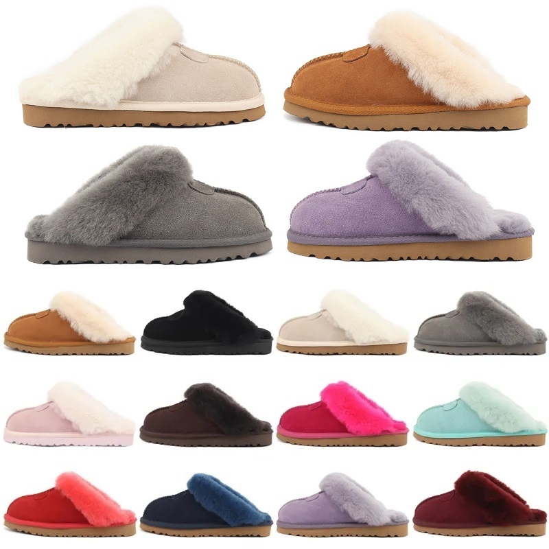 Designer Women Sandal Wggs Slippers Sliders Sandals Fluffy Fur Fuzzy Pantoufle Womens Soft Slides Slipper Luxury Trainers Mules-image-889460917