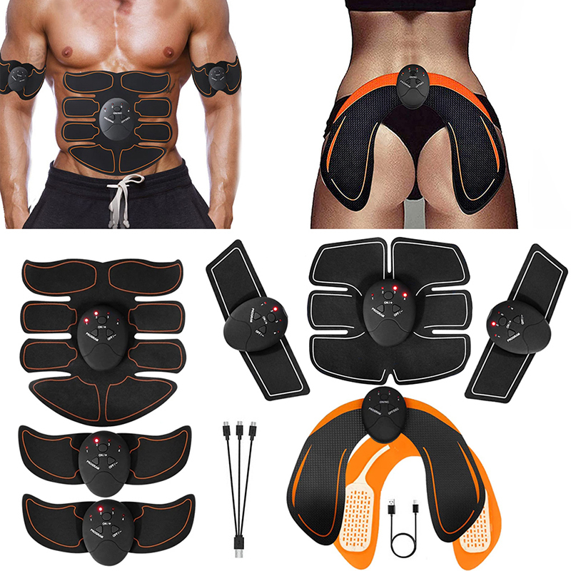 Core Abdominal Trainers EMS Hip Abs Trainer Abdominal Muscle Stimulator Back Arm Leg Body Slimming Waist Belly Weight Loss Home Gym Fitness Equiment