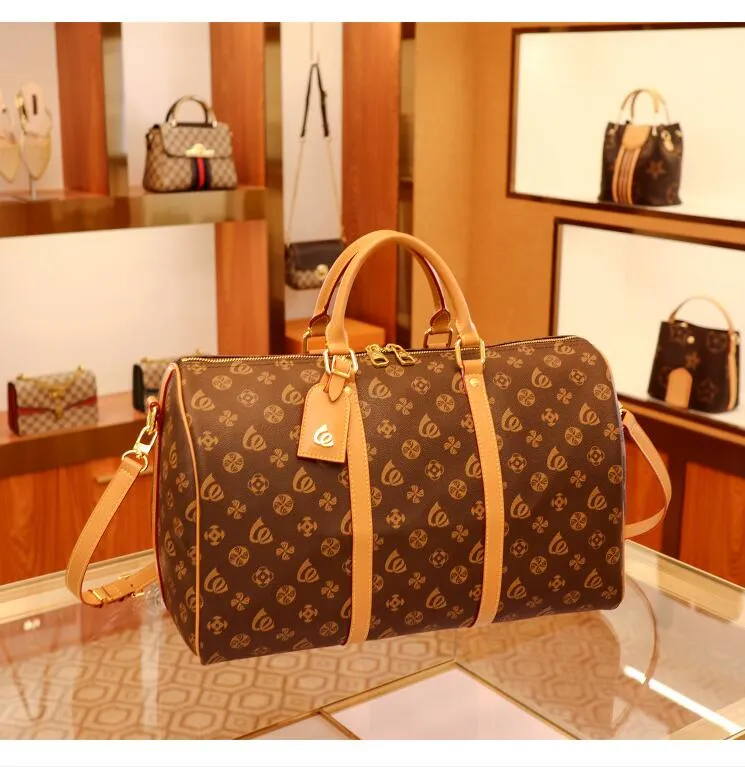 Women Duffel Bag Luxury Large Traveling Bag Men&#039;s Capacity Travel Duffle Purse Classic Men Totes Big Luggage Leather Handbags Designers Cros-image-894203667