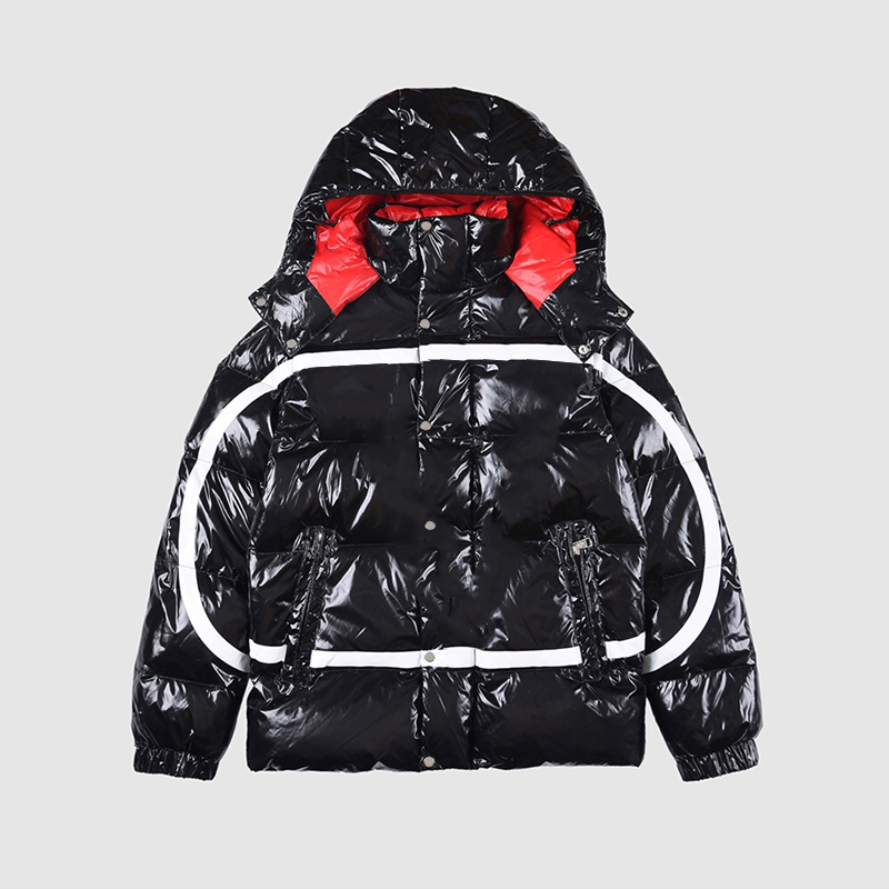 Monclairer Letter Printing Hooded Mens Down Jacket Arm Badge puffer jacket Hat Detachable Fashion Designer down jackets Winter Coat Size 1--5