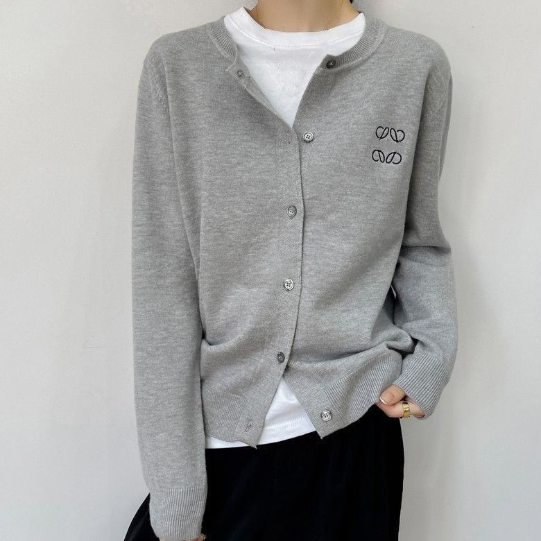 Pull automne femme tricoté cardigan design manches longues col rond lettre imprimé simple boutonnage multi poche lâche tricot INS Veste taille as