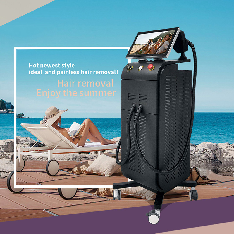 Newest High Power Diode Laser 808 nm Ice Platinum Titanium 4 Wavelength Diode Laser Hair Removal 3 Years Warranty Machine
