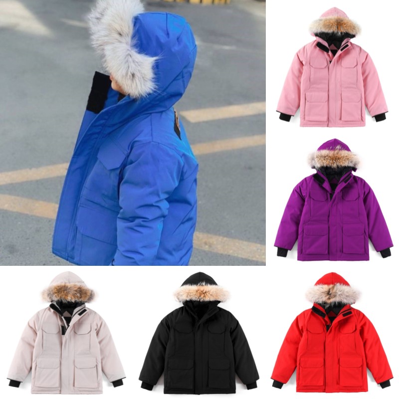 Baby Down Coats Kids Designer Jackets toddler Boys Girls Winter Jackets with Badge Thick Warm Outwear Coat Children Classic Parkas Fashion-image-817570285