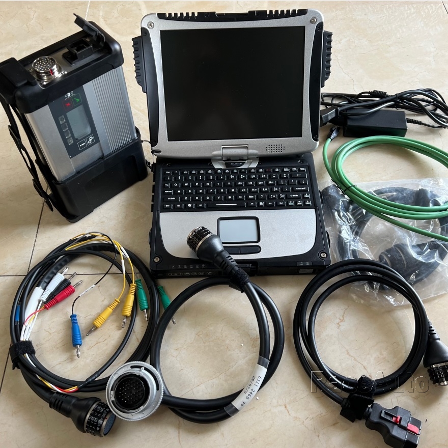 Outil de diagnostic mb star c5 sd se connecter avec un ordinateur portable cf19 touch hardbook vediamo 480gb ssd prêt à travailler pour les voitu