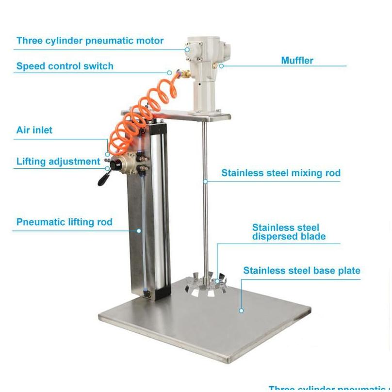 pneumatic tools automatic lift agitator 5 gallon mixer paint stirrer machine 20 liter capacity dispersion