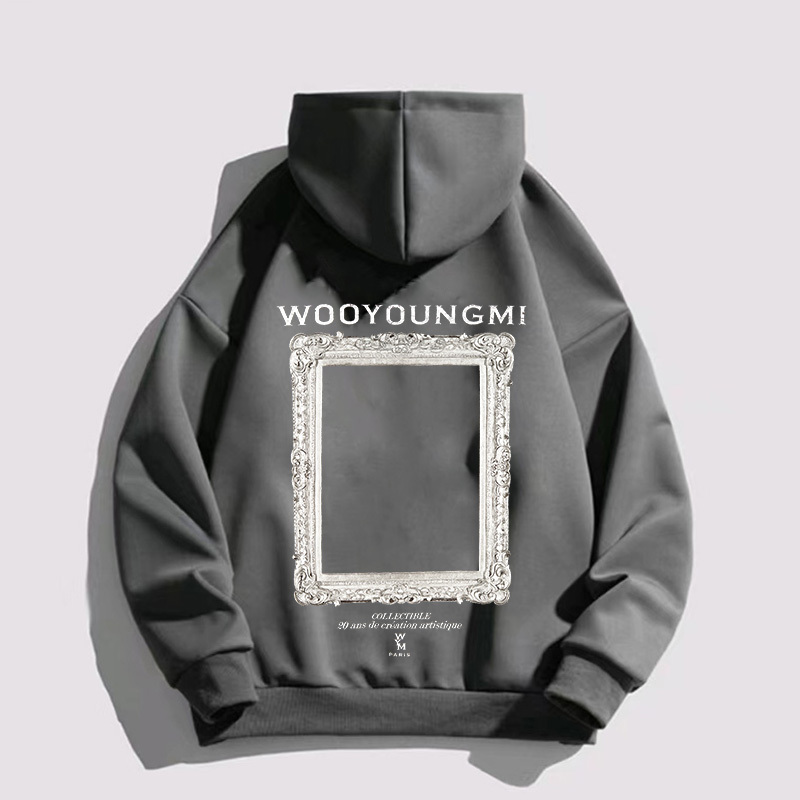 Men's Hoodies Sweatshirts Oversized WYM Hoodeds Retro Men's Sweater Korean Style Street Fashion Women's Street Clothing Top Men'