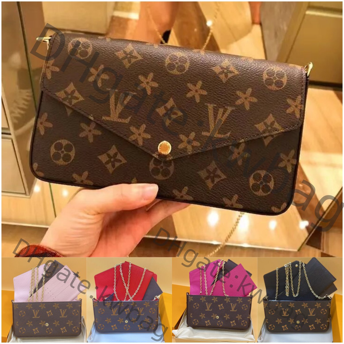 10A high quality Multi Pochette Felicie luxury wallet mini purses crossbody designer bag woman handbag shoulder bags designers women luxurys handbags bagzone bags 