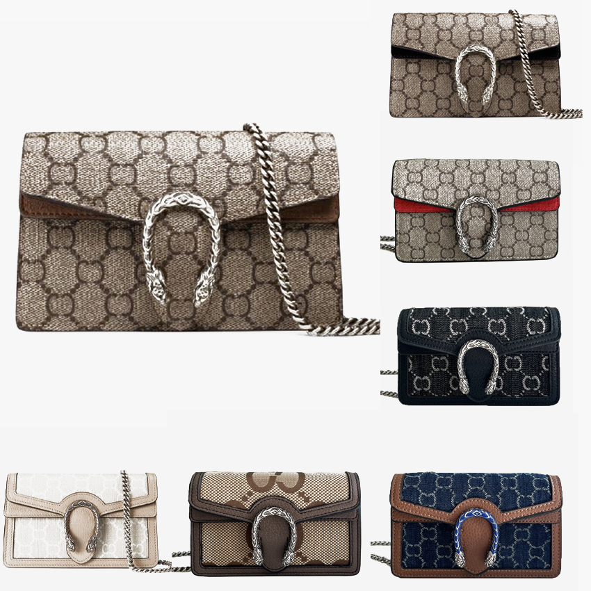 luxury designer bag handbag women's messenger guccis bag designers shoulder chain fashion classic retro mini bag purse Evening Totes wallet Coi