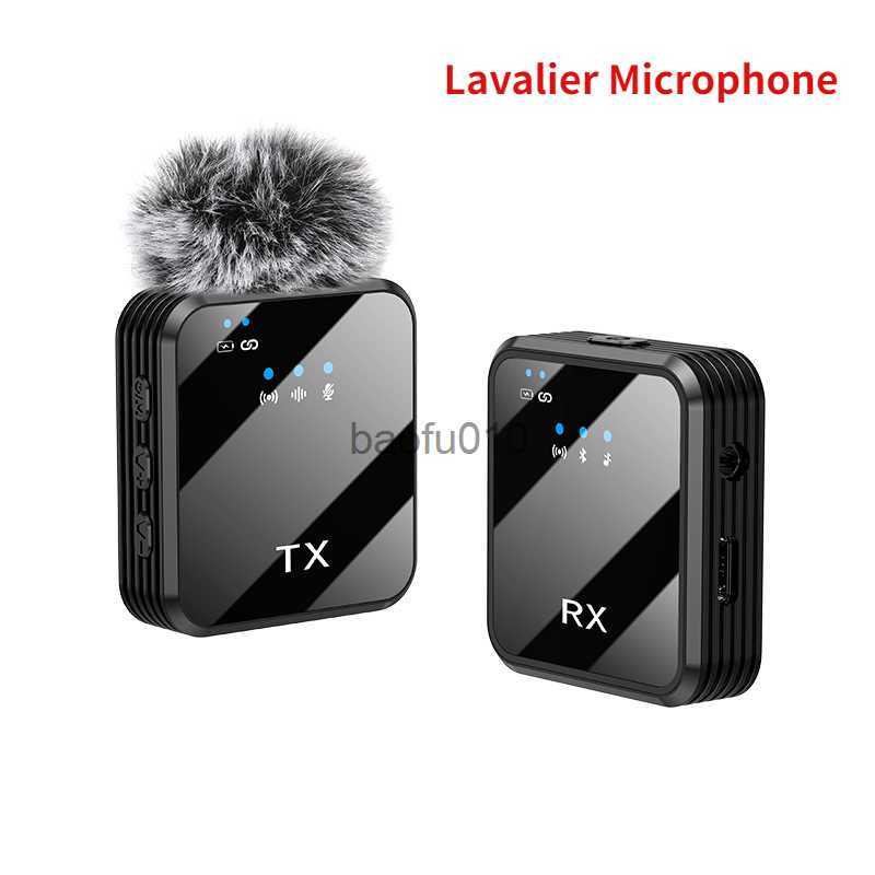 Microphones Wireless noise canceling microphone system portable collar clip microphone podcast interview camera video recording video shoo HKD230-image-895701046
