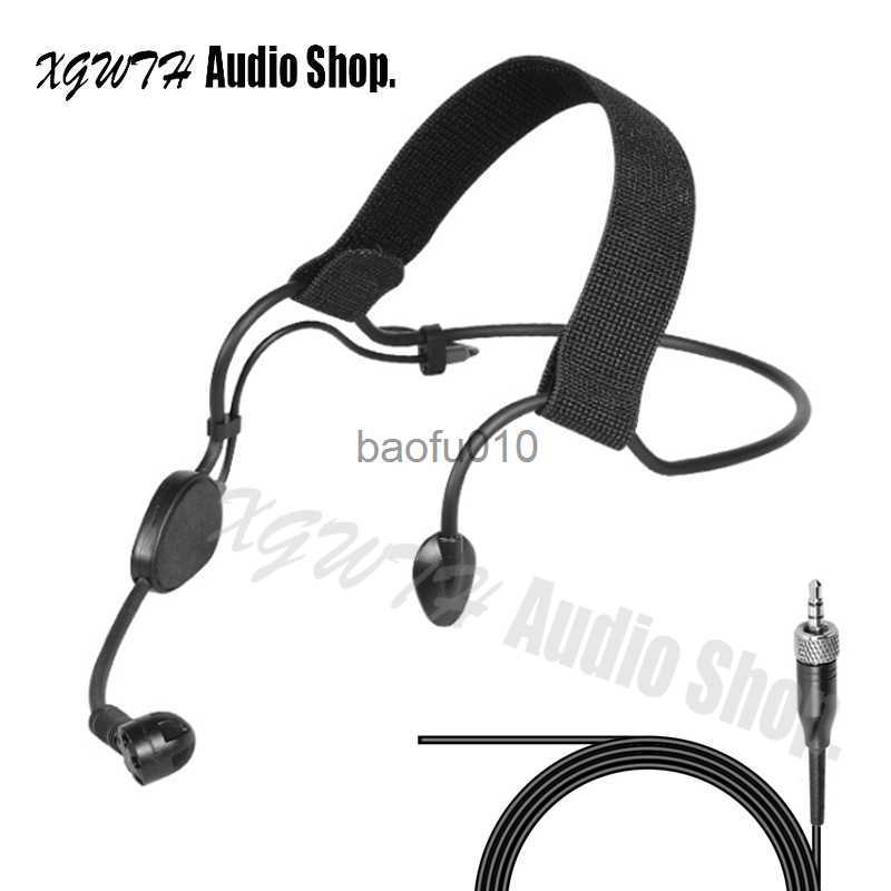 Microphones Wireless ME3 EW100G EW100G3 Double Hung Headset Microphone Suitable for Sennheiser 3.5mm Jack Stereo Screw Lock HKD230818-image-895691086