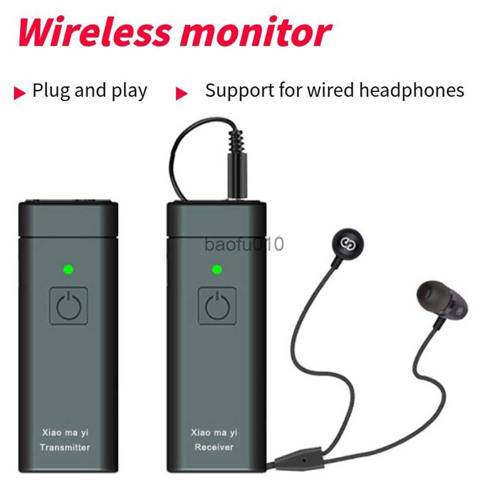 Microphones UHF Wireless In-Ear Monitor System Professional Digital Sound Stage Broadcast Sound Card Outdoor Transmitter Receiver HKD230818-image-895847736