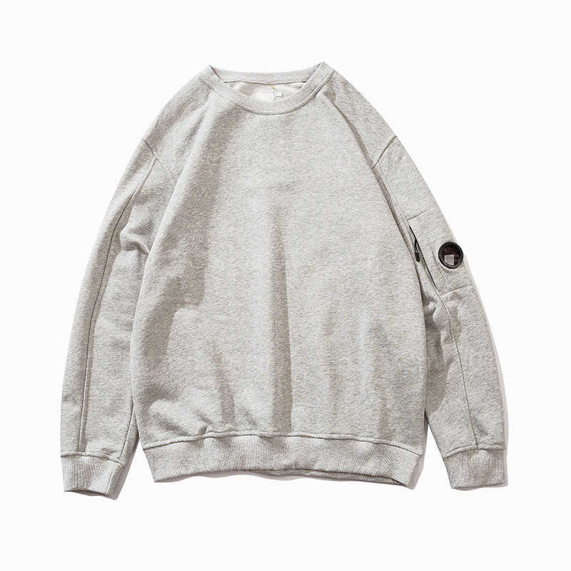 Mens Hoodies Sweatshirts White Knit Sweater Men Cp Top Pullover Long Sleeved Round Neck Sidezip Lenses Terry Fabric Warm Cosy Tops Designer Sweat-image-954494817