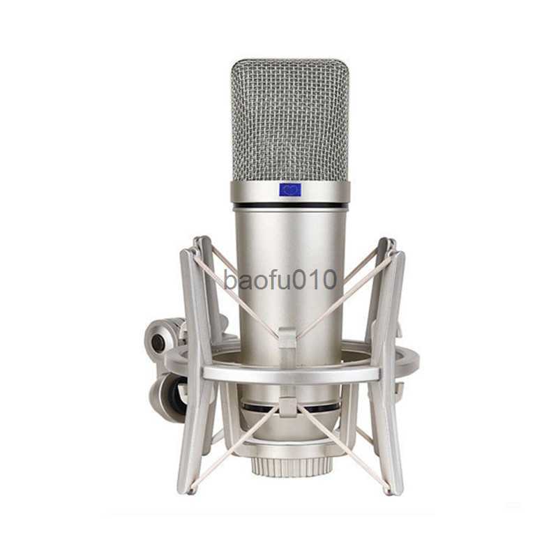 Microphones Metal Professional Condenser Microphone U87 Studio Microphone For Computer Gaming Recording Singing Podcast Sound Card YouTube HKD230-image-895699814