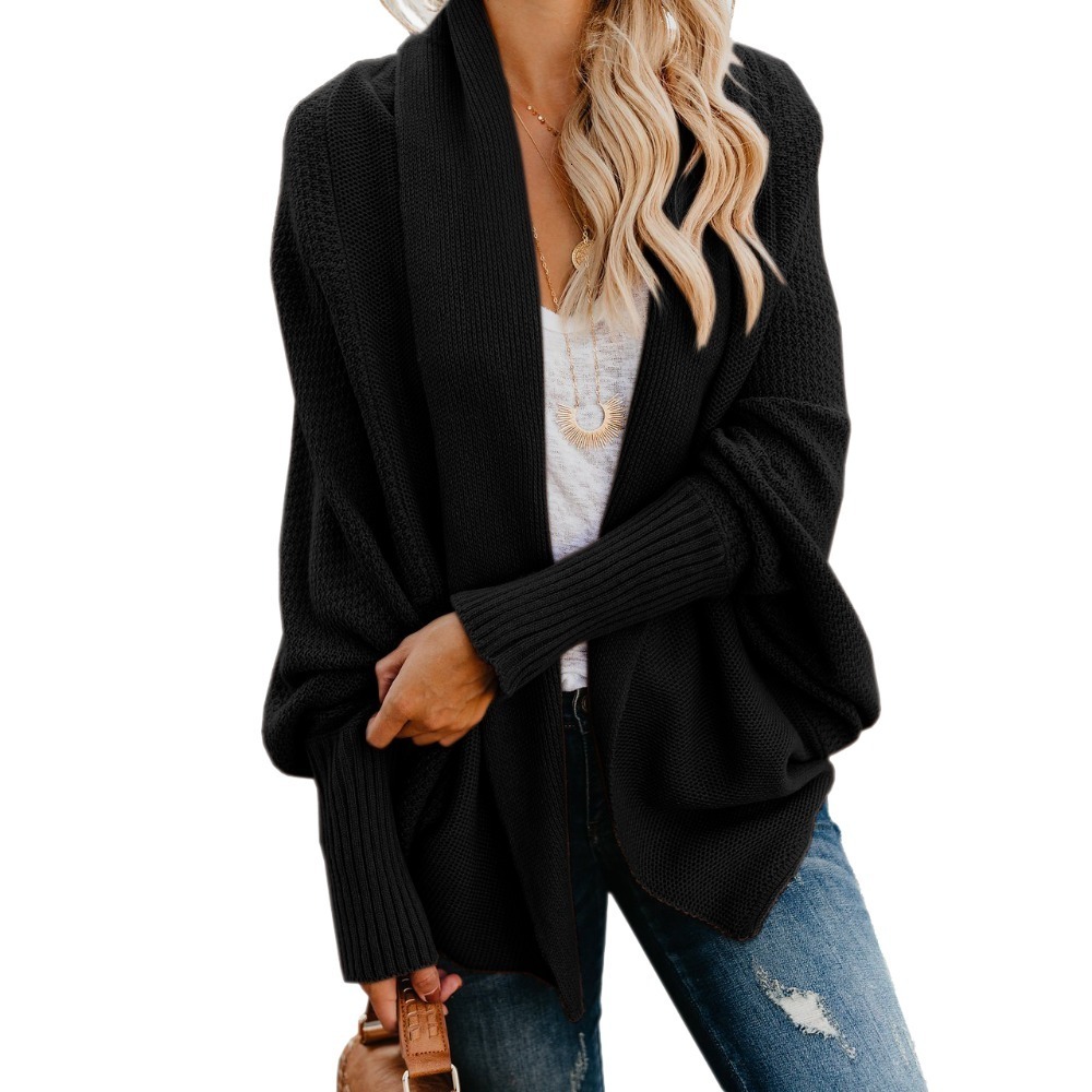 Tricots tricots pour femmes kimono batwing câble tricoté souchy oversize wrap cardigan pull 230818