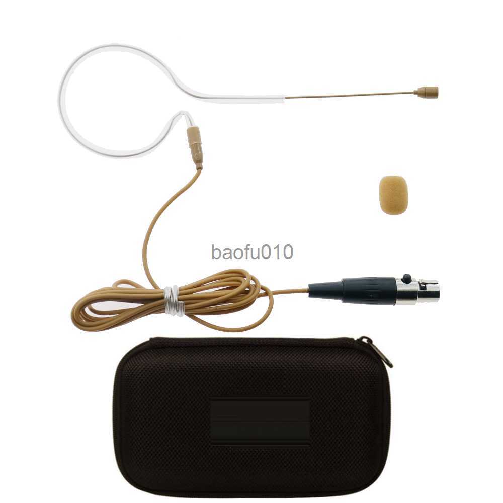 Microphones Professional MX153 Earset Headworn Headset Microphone Microfono For Shure SLXD PGX SLX ULX QLX GLX TA4F with Zipper Box 3 Color HKD23-image-895696114