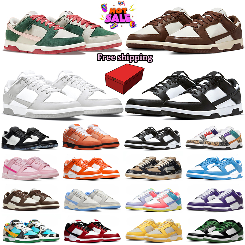 With BOX designer OG Dunks1 Mens Running free shipping Shoes 20th Anniversary Cacao Wow Red Panda Unlock Your Space Archeo Brown Men Women Sneakers Trainers 