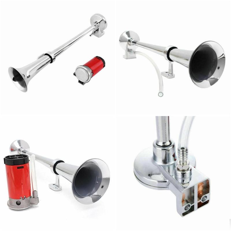 150db 12v super loud air horn compressor single horn truck train ship portable car single pipe air whistle