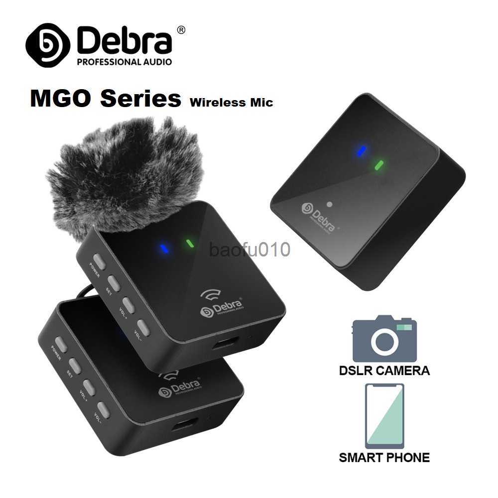 Microphones MGO Series Noise Reduction Portable Lavalier Wireless Microphone for Type C Smartphone DSLR Camera DV Vlog Interview Recording Z26102-image-895695632