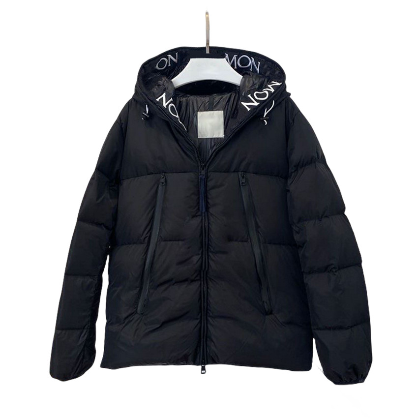 Monclair Letter Embroidered Jacket Original Luxury Designer Down Jacket Brand Men's Coat Fashion Women's Hooded Jacket Outerwear Top Size