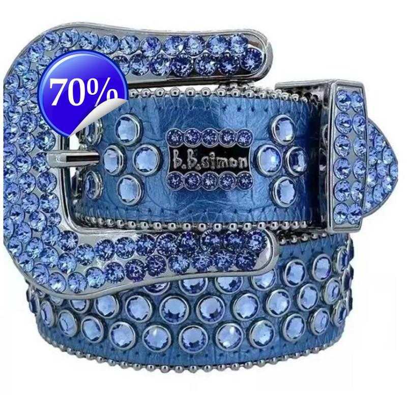 12022 Designer Belt Bb Simon Belts for Men Women Shiny diamond belt The Trojan Red Jet AB cintura uomo boosluxurygoodsl-image-896052805