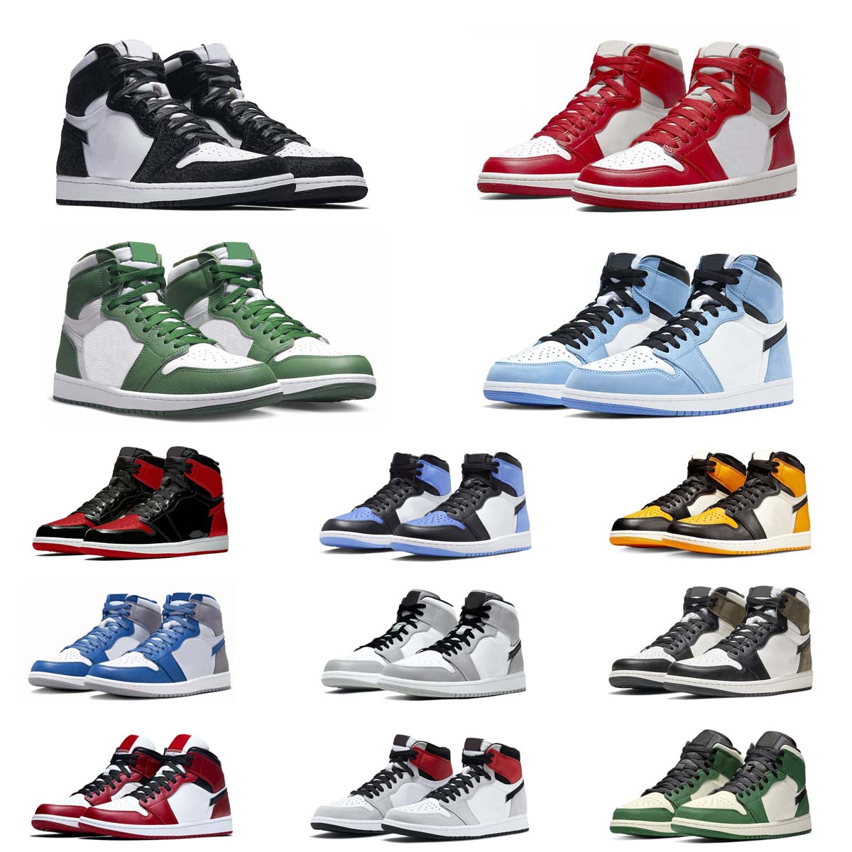 Livraison gratuite Jumper 1 1s High OG Chaussures de basket-ball pour hommes et femmes Golf Black Phantom Dark Reverse Moka Chicago Lost Found St