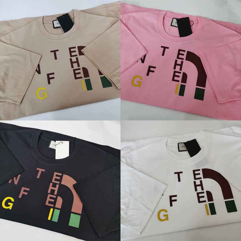 Women T Shirt Pink Milan Designer Tee Cotton Print Letter Fashion Tops For Mens And Female