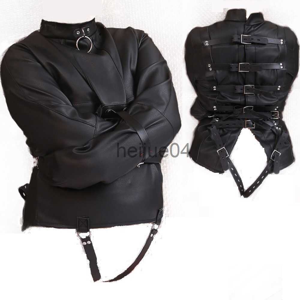 Other Health Beauty Items Female Sofe Pu Leather Adjustable Binder Bondage Straitjacket Binding Slave Lockable Coat For Women Erotic Cosplay Adul-image-896277620