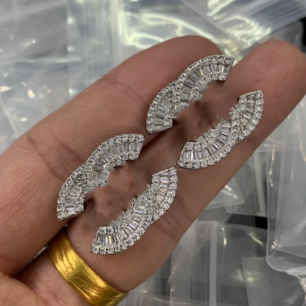 Woman C Earring Luxury Stud Earing Letter CCity Brand Designer Women Gold Earrings hoop Jewelry 446-image-897380662