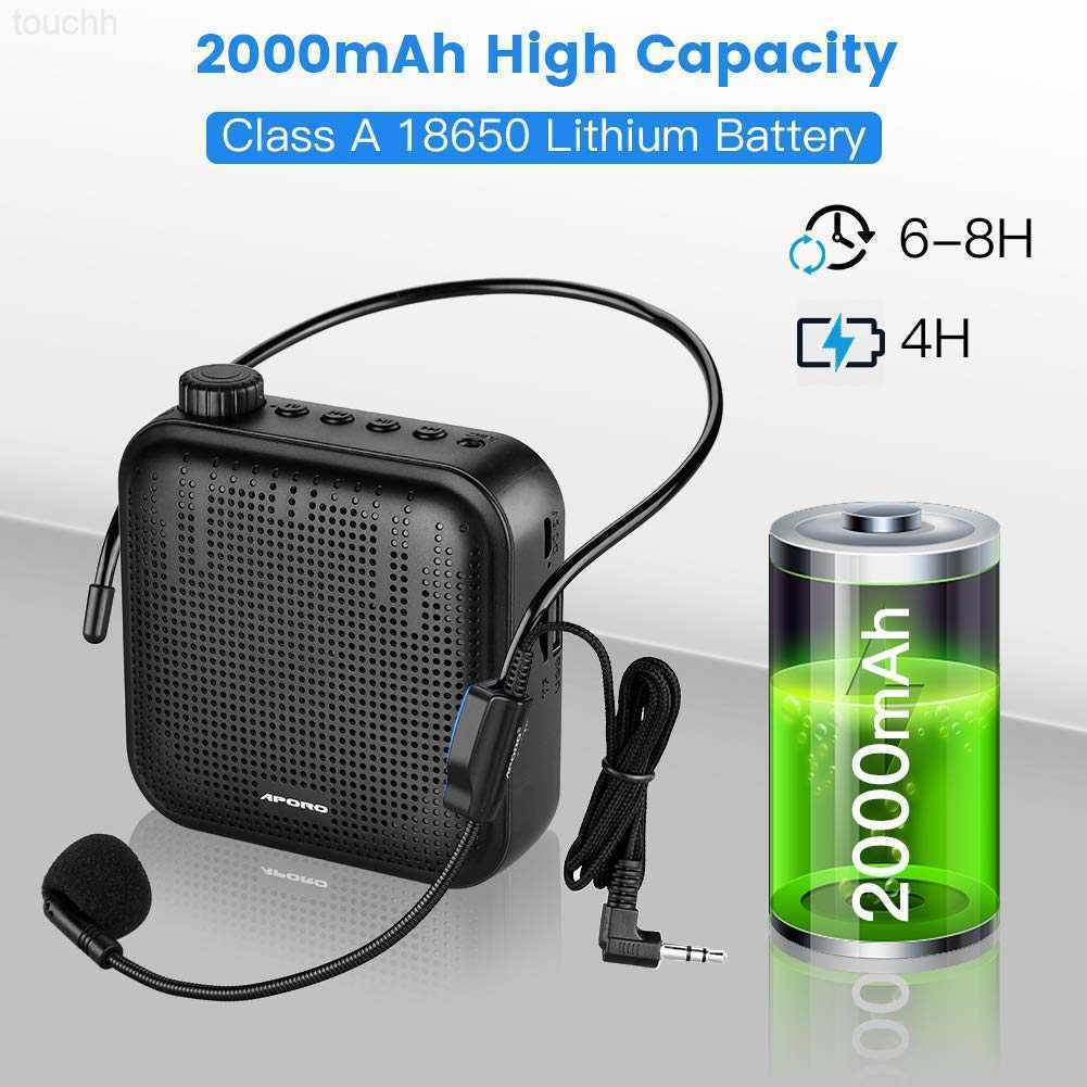 Speakers Portable Voice Amplifier Megaphone Mini Audio Speaker With Microphone Rechargeable Ultralight Loudspeaker For TeachersG230524 L230822-image-897127764