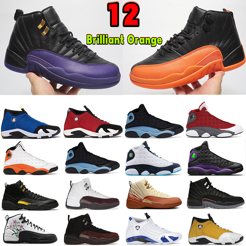 Jumpman 12 Brilliant Orange basketball shoes 12s mens sneakers 13 13s High Fieled Purple Black del sol Red Flint Brave obsidian blue laney 14 retro