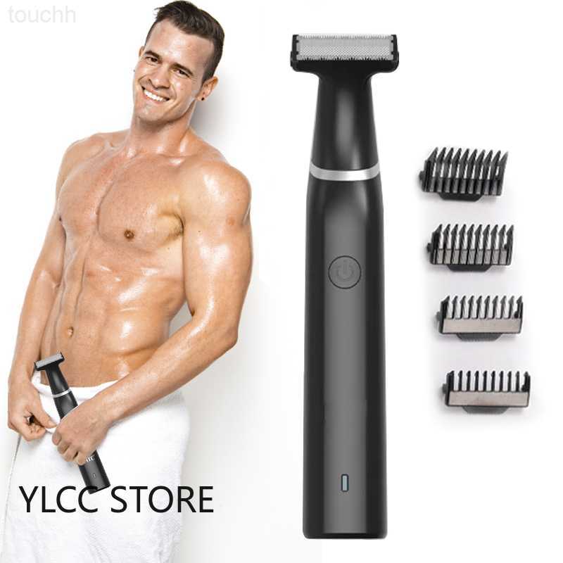 Pubic Hair Trimmer for Men Electric Groin Body Hair Shaver for Balls Sensitive Private Parts Ultimate Male Hygiene Razor L230823-image-897365970