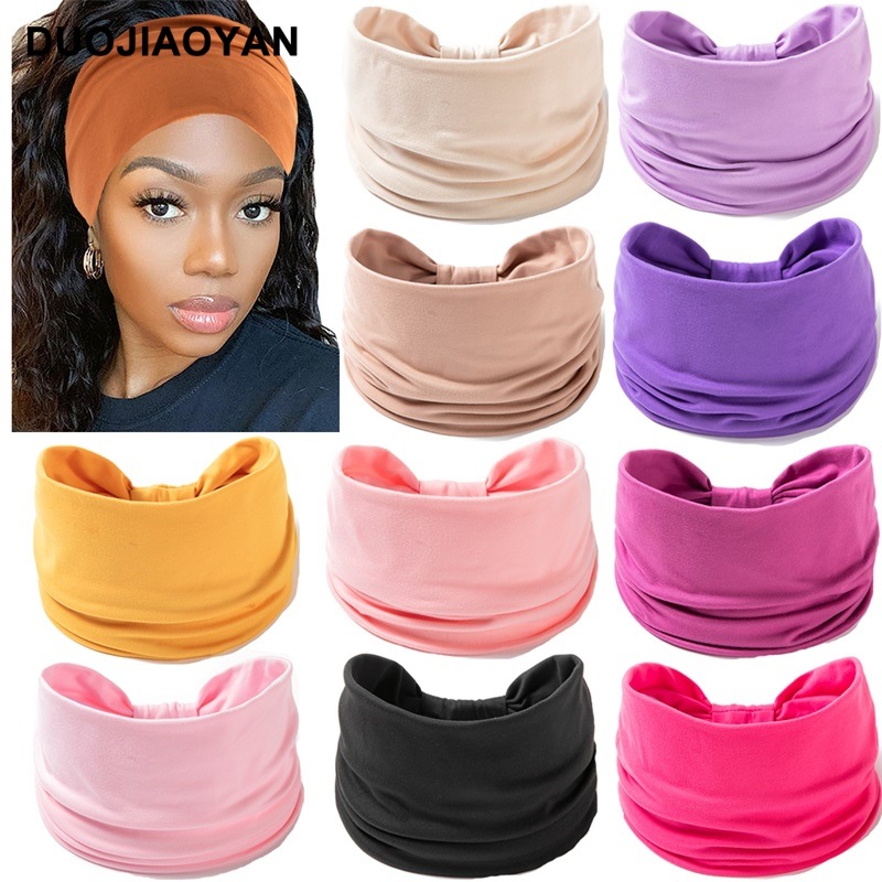 Bandeau de sport Macaron d'été, nœud à large bord, élastique, absorbant la sueur et respirant, pour femmes, vente en gros de serviettes, nouvelle