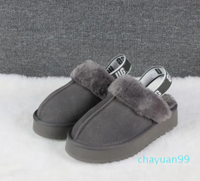 Fashionable men and women Tasman slippers Mini snow boots Sheepskin plush warm boots Soft and comfortable slippers Beautiful gift-image-897292010