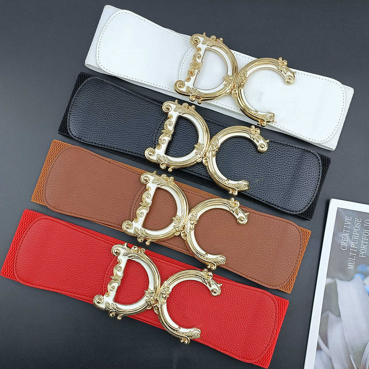Celtes de marque de créateurs pour femmes Fashion Elastic Belt Womens LETTER LETTRE BOUCLE TAISE CHAMPS LADIES ACCESSOIRES DES VOLES