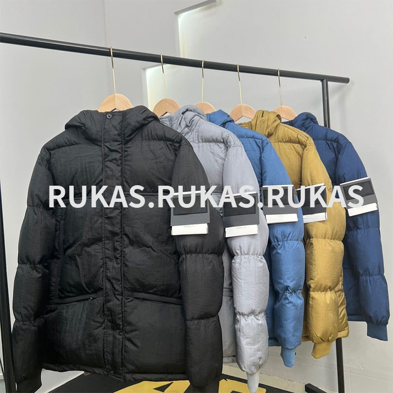 Trend five-color down jacket High street trend zipper hooded cotton-padded jacket waterproof windproof male and female couples all-in-one coat As