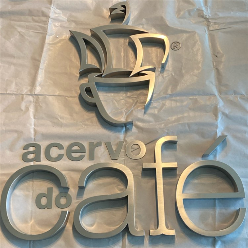 Factory Outlet Outdoor metal sign,custom made stainless steel letters sign,metal letter for shop, restaurant or coffee store wall decoration busi-image-393979558