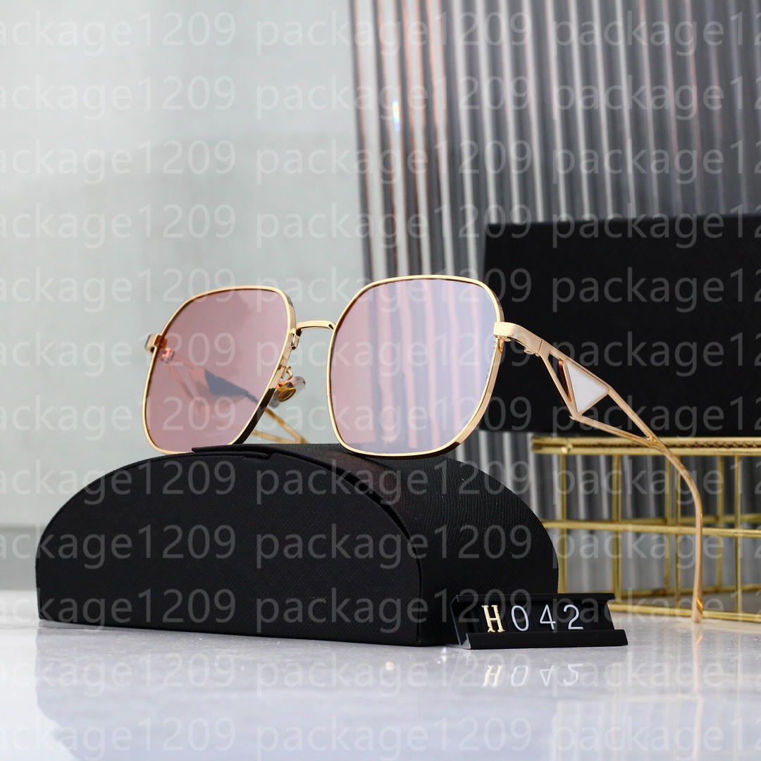 042 Lunettes de soleil design marque de luxe mode vintage cadre en métal UV400 classique hommes et femmes petites lunettes d'abeille tendance omb