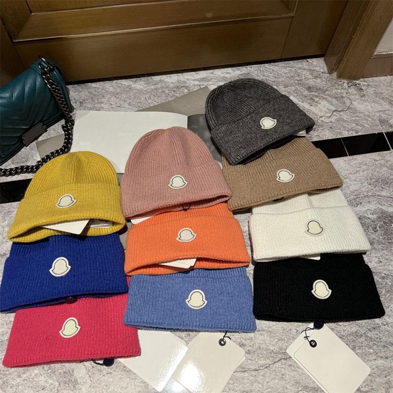 Women Men Knitted Hat Beanie Cap Designer Skull Caps Fashion Pattern Winter Hats 9 Colors Optional-image-897384680