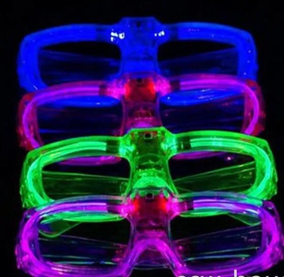 Party LED Glasses Glow In The Dark Halloween Christmas Wedding Carnival Birthday Party Props Accessory Neon Flashing Toys G0707