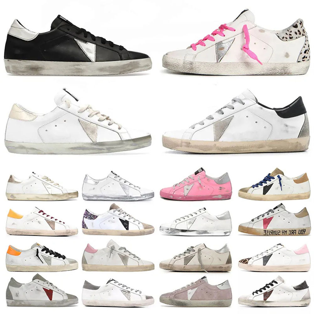 2023 New Casual Shoes Customers Super Stars Men Women Italy Brand Dirtys Sequin White Do-Old Dirty Designer Sneakers With Box Trainers