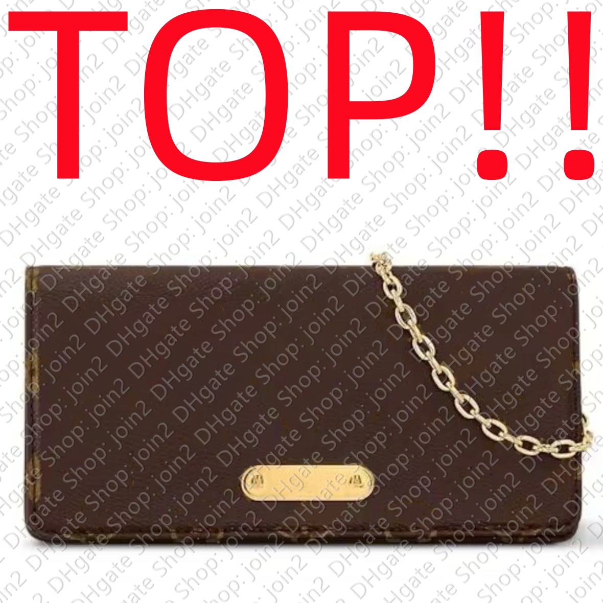 Evening Bags TOP. M82509 WALLET ON CHAIN LILY Designer Handbag Purse Clutch Satchel Hobo Tote Flap Lady Crossbody Cross Body Chain Pochette Accessoi