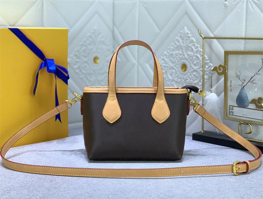 Womens Tote Bag Never Ful Handbags Mini Shopping Bags Top-quality Leather Flower Letter Shoulder Totes Ladies Fashion Crossbody Makeup