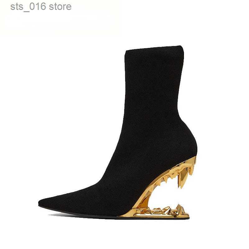 Boots European and American New Knee-length Thigh Women's Boots Fashion Pointed Side Zipper Teeth High Heels Show Patent Leather Boots T2308