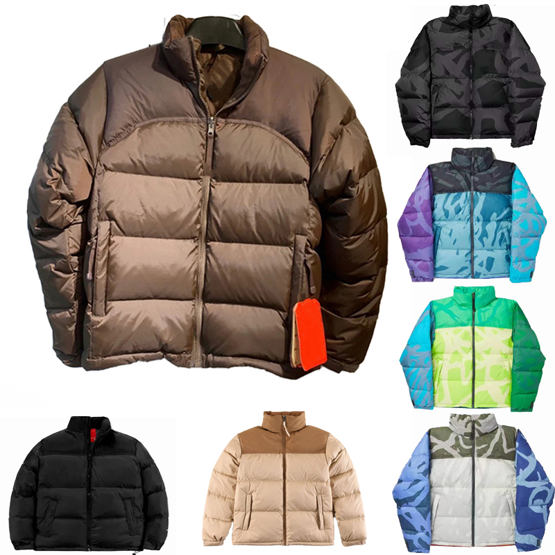 Brown Puffer Jacket Mens Designer Style with Letter Print - Warm Outerwear for Couples Q251211