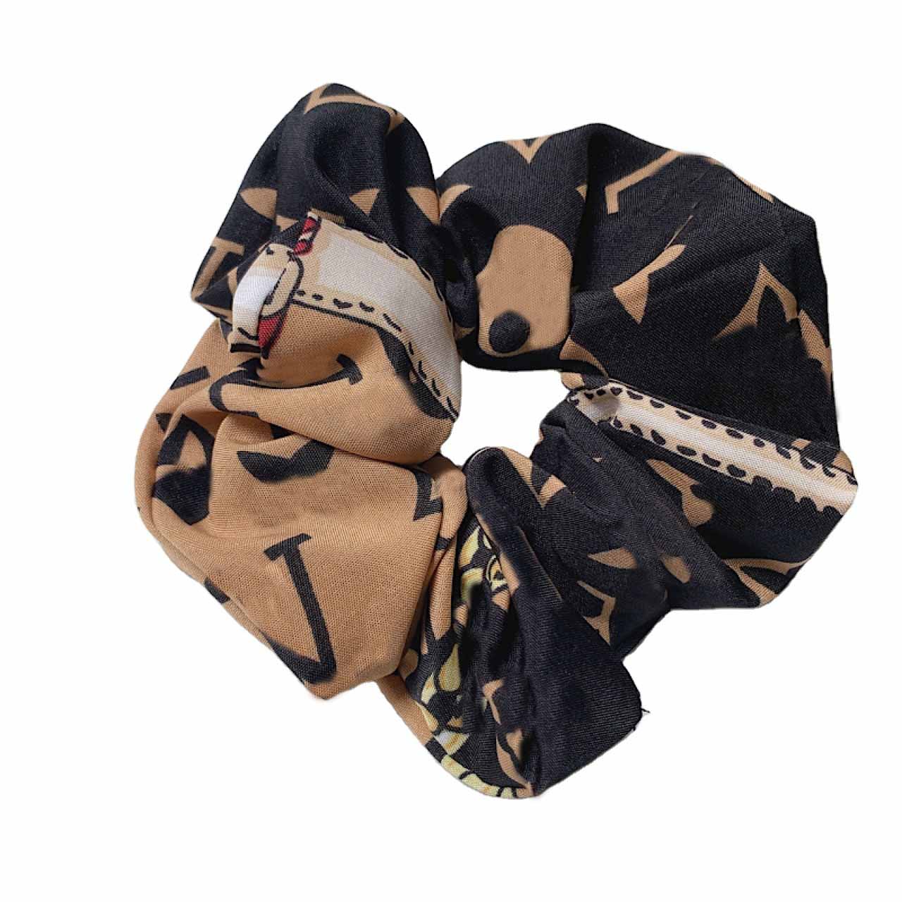 4 couleurs mode femmes marque concepteur lettre impression cheveux élastique élastique corde à cheveux porte-queue de cheval couleurs de luxe gro