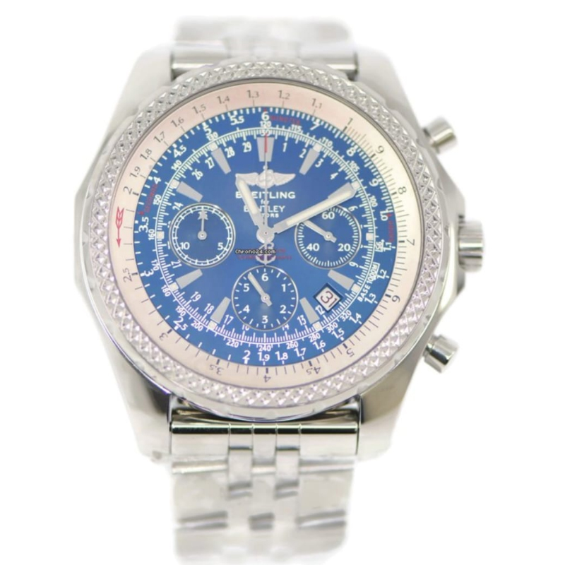 Montre Breitling Montre pour hommes Sport Mode 50 mm Grand cadran à main Bague en céramique Bracelet en cuir Course de voiture Timing Montre méca