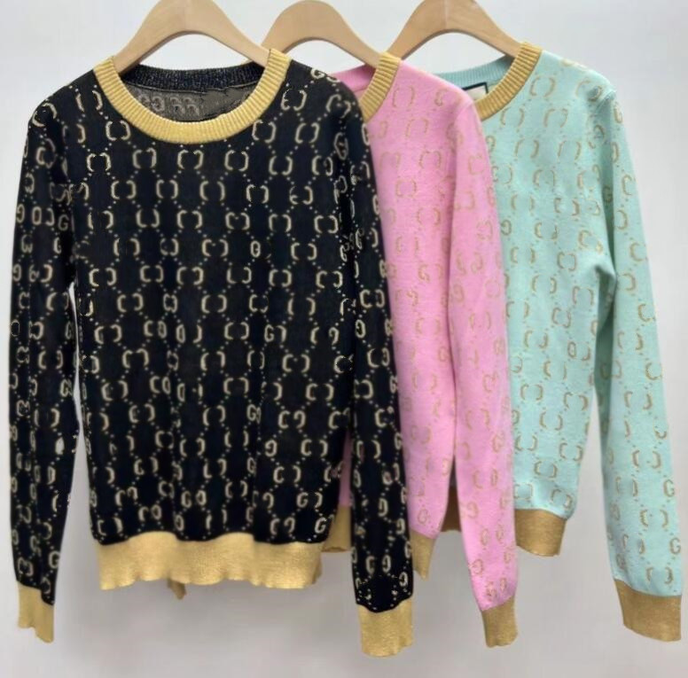 Nouveau Chandails de créateurs pour femmes, pull tricoté, ample, décontracté, printemps-automne