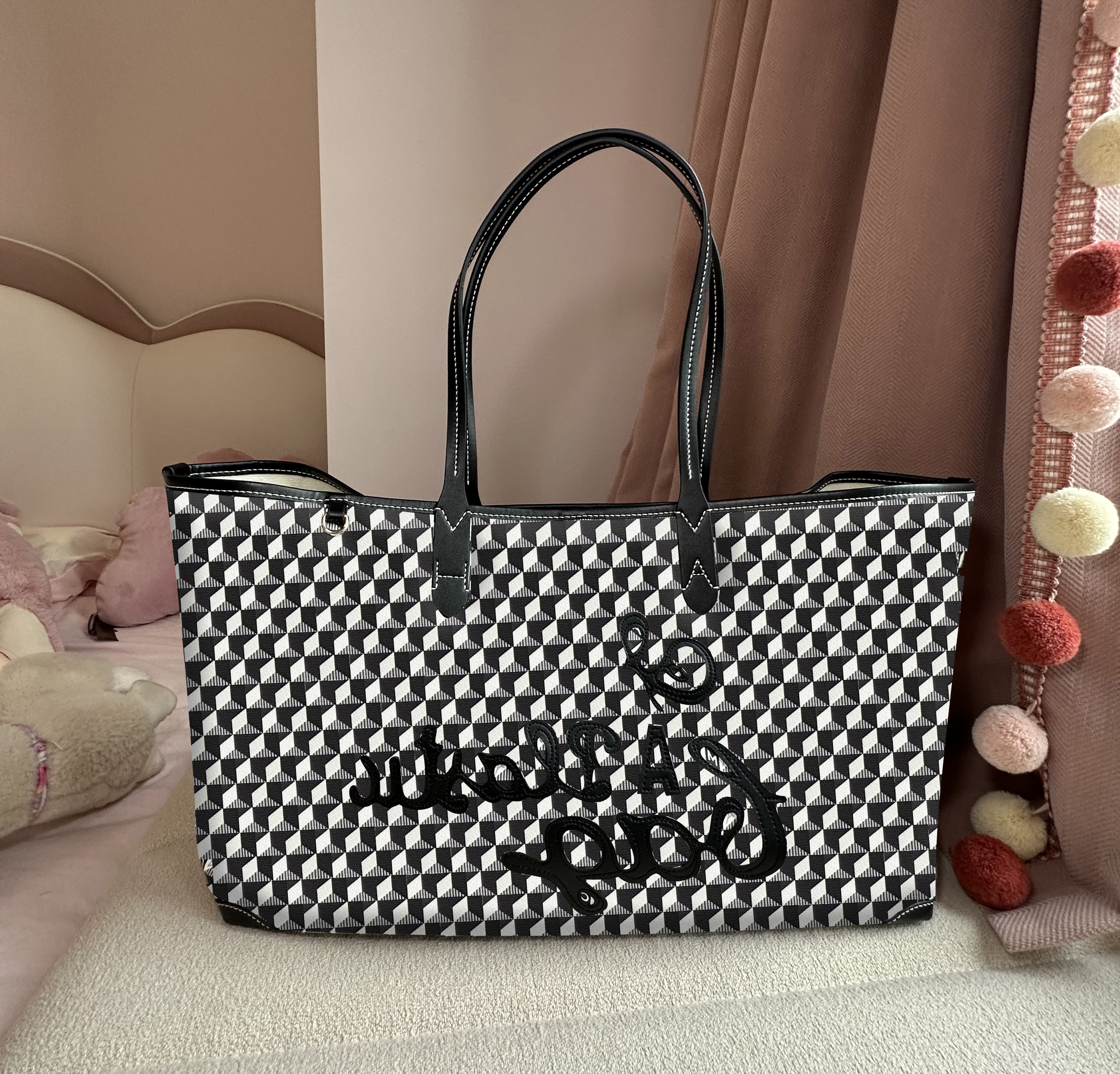 anya hindmurch Totes Women shopping bags Highest quality Card Holders shoulder bag tote single-sided Real handbag V2-image-893558578